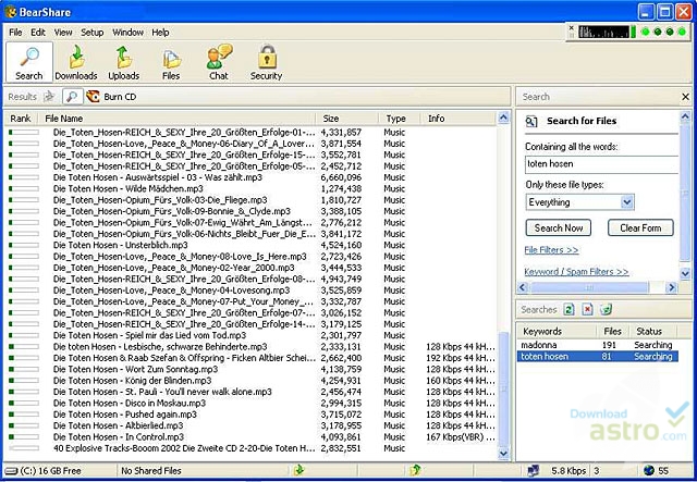 Old bearshare 5.2.5 free download